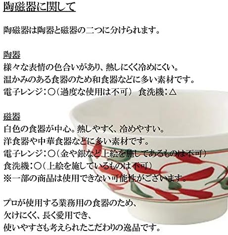 セトモノホンポ 6 Veličina niska zdjelica za daimei, crni vermilion [7,1 x 4,5 inča]