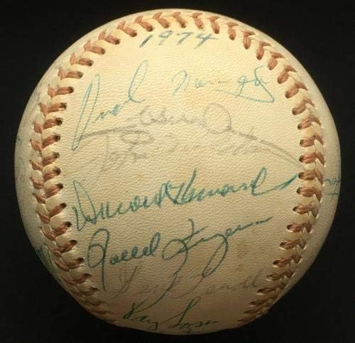 1974 Oakland A's World Series Team potpisao je bejzbol 31 Auto Reggie Jackson JSA - AUTOGREMENA BASEBALLS