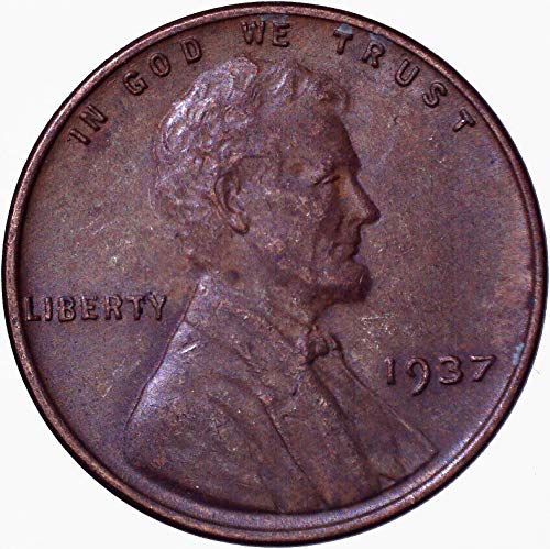 1937. Lincoln pšenični cent 1C o necrtenom