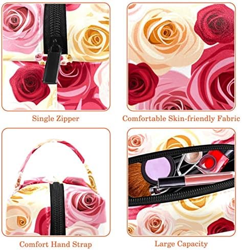 Toaletska torba Putna torba, Vodootporna šminka kozmetička torba Organizator za dodatnu opremu, valentinove cvjetne ružičaste šampanjce