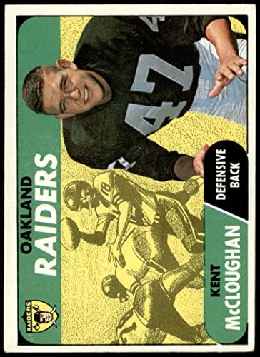 1968 TOPPS 12 Kent McCloughman Oakland Raiders Vg / ex Raiders Nebraska