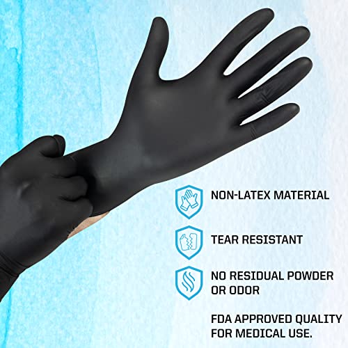 PYRSIVA medicinske nitrilne rukavice / 100kom jednokratne rukavice za doktore, medicinske sestre, Estetičare, kuvare, stručnjake za