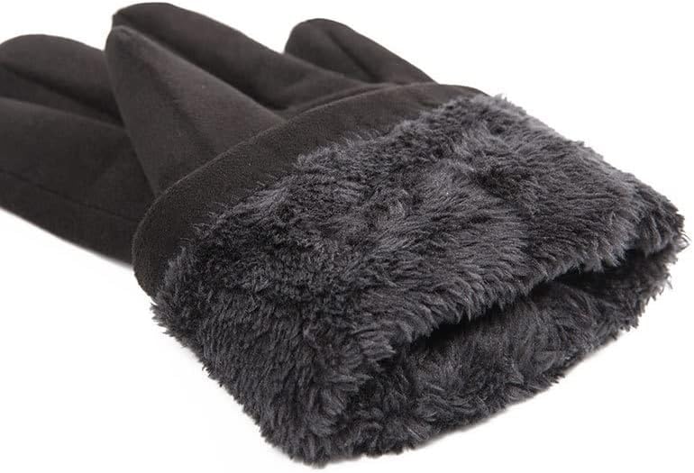 N / A baršunasta Muška jesen i zima Plus baršunaste guste tople rukavice za jahanje sa hladnim ekranom osetljivim na dodir