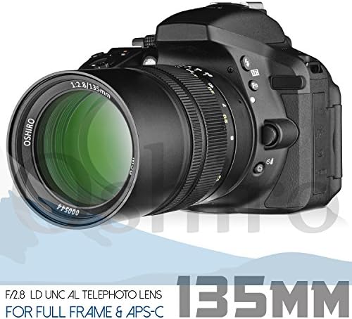 Oshiro 135mm f/2.8 LD UNC AL telefoto Full Frame glavni objektiv za Canon EF EOS 80D, 77D, 70D, 60D, 50d, 7D, 6D, 5DS, 1ds, T7i, T7s,