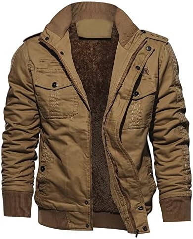 Ymosrh Muški kaput Muška jesenska zimska vojna odjeća patentni džepni labavi kaput modne kapute za muškarce