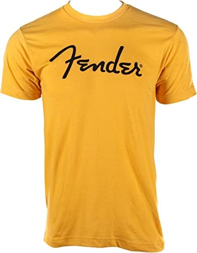 Fender špageti Logo majica, Crna, XL