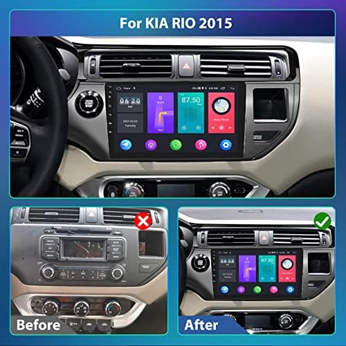 Automobilski stereo radio za Kia Rio 2015, 9 inčni Android 12 auto radio zaslona na crtici sa 24 tematskog UIS-a, GPS navigacije,