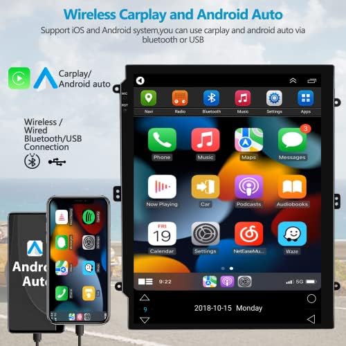 2G 32G Android Car Stereo za Toyota Fortuner Hilux 2005-2014 sa Apple Carplay-om, Rimoody 9,7 inčni auto radio 9,7 inča sa GPS navigacijskim