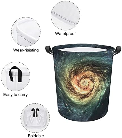 Prekrasna spiralna Galaxy korpa za veš sklopiva torba za odlaganje kante za veš sa ručkama