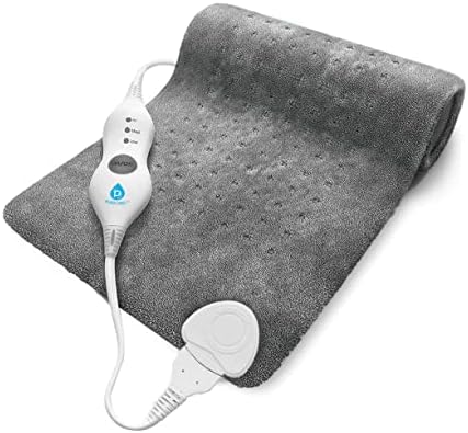 Pursonic izuzetno veliki električni jastuk za grijanje za bol u leđima i grčeve Relief 12x24-2 sata Auto Shut-Off, opcija vlažne toplotne terapije