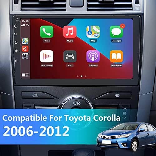 Android 12 [2GB + 32GB] Kompatibilan sa automobilom za Toyota Corolla 2006-2012, 9 inčni dodirni ekran bežični Carplay Android Auto