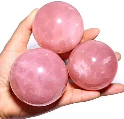 Crystal 50mm Natural ružičasti ružičasti Kvarc Crystal sfer kuglice Privjesak za poklone 1pc yuannyin