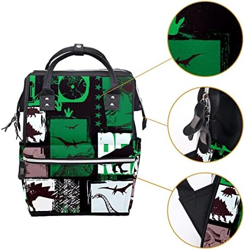 Jelena vrećica za peganu Dinosaur Green Care Bag za promjenu pelene