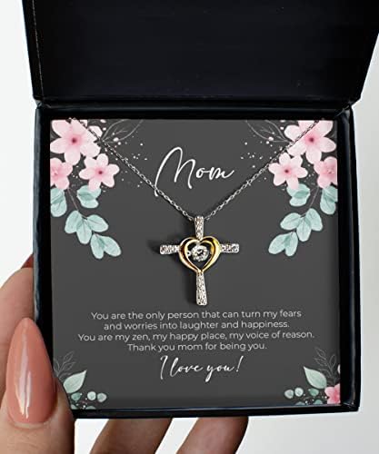 MAM Ogrlica poklon, ogrlica za privjesak, 925 srebra, poklon za mamu od sina ili kćeri
