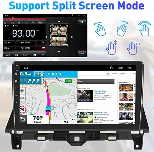 za 2008-2011 Honda Accord Radio, Android 10 Car Stereo Radio uređaj 10,1 inčni audio audio prijemnik za ekranu sa GPS-om Navigacija