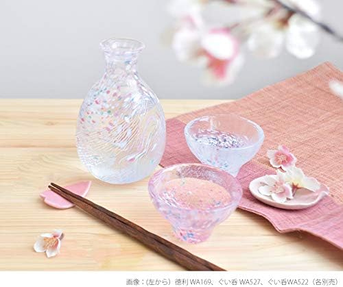 東洋 佐々 木 ガラス Toyo Sasaki Glass WA169 Sake Cup, Tokuri, napravljen u Japanu, ružičastoj i plavoj, cca. 8.5 FL Oz, pakovanje od 48