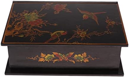 Kutija za nakit Dekorativna drvena kutija Vintage cvjetni uzorak za skladištenje kutije za skladištenje Kineski stil za poklone, domaće