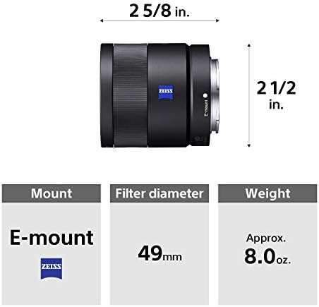 Sony Carl ZEISS Sonnar t e 24mm F1.8 za E-Mount Prime Lens