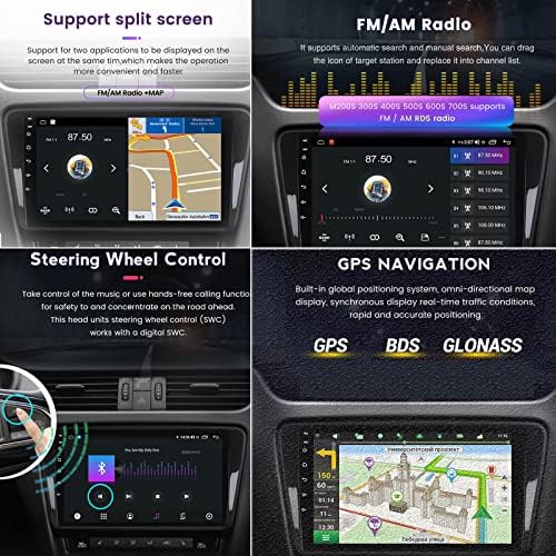 PLOKM ANDROID 12 DVOJNI DIN CAR STEREO radio za Benz W211 9-inčni HD dodirni ekran u crtici, sa bežičnim Apple Carplay i Android Auto,