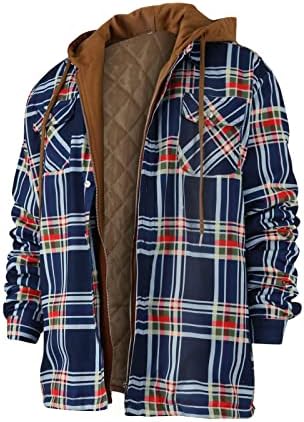 Jakne za muške muške prekrivene obložene gumb dolje dolje ploča košulja Dodajte baršuna da biste zadržali topla jaknu sa jakne od