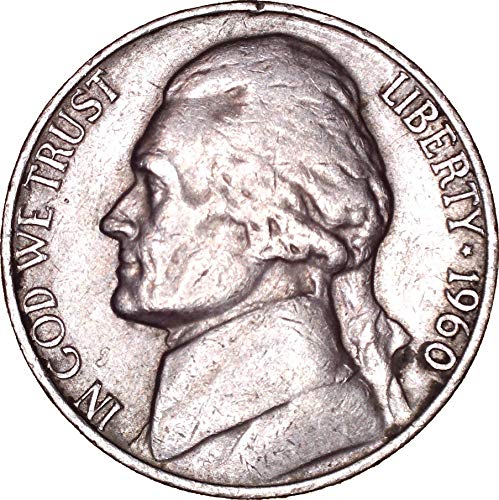 1960. Jefferson Nickel 5C o necrtenom
