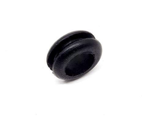 PKG od 6 - crni SBR gumeni gumb Grommet - unutarnji promjer 3/8 , vanjski promjer 5/8, uklapa se otvor za panel 7/16 , uklapa se debljina