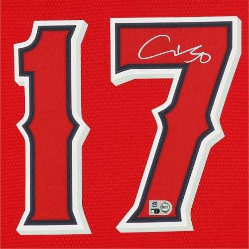Shohei Ohtani Los Angeles Angels potpisao je crvenu nike repliku dres MLB fanatika - autogramirani MLB dresovi