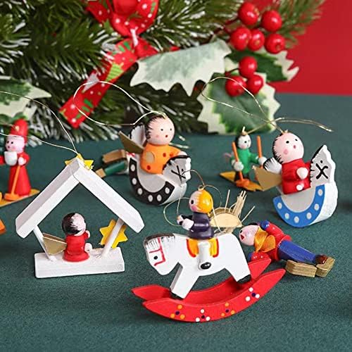 Božić ukrasi viseći ukrasi 24kom božićno drvo ukrasi minijaturni privjesak ukras za Mini božićno drvo
