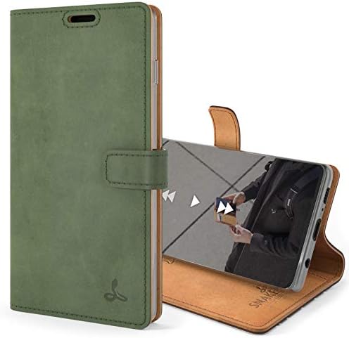 Snakehive Galaxy S10 Vintage Wallet || torbica za telefon od prave kože / / prava koža sa postoljem za gledanje & 3 držač kartice