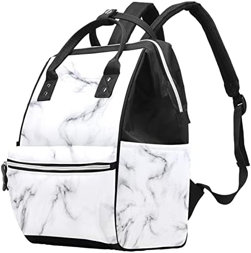 Guerotkr putni ruksak, vrećica za pelene, ruksake Pelenerine, bijeli mramorni uzorak