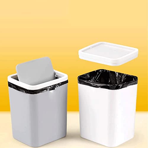 Zukeeljt smeće može kvadratno desktop smeće može kućno mini bez pokriveno uredske ormarište za skladištenje malog papirnog košara