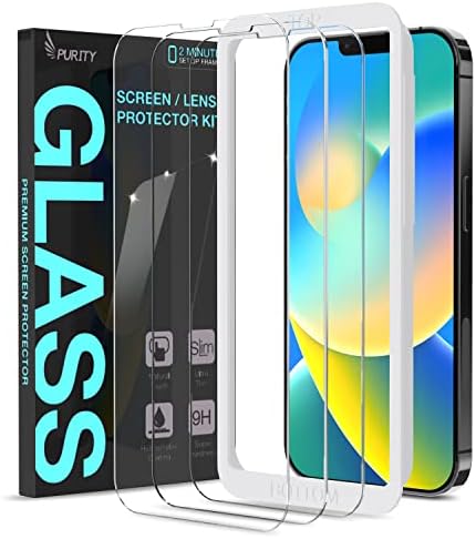 Zaštita ekrana čistoće dizajnirana za iPhone 14 2022 štitnici od kaljenog stakla za ekran Slim Case Friendly + HD Clarity 9h Film