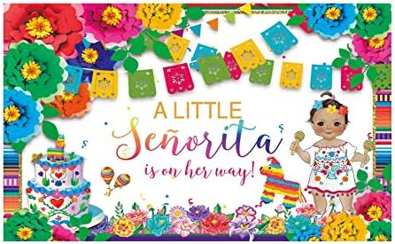 Allenjoy meksički Fiesta Baby tuš malo Senorita Baby dekoracija Pozadina Taco Bout za djevojke potrepštine Decor Karneval Rođendanska