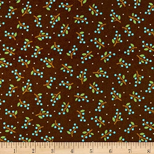 Contempo Thankful Berries Brown Quilt Fabric