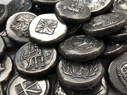 Grčki novčići mesingani srebrni antički obrtni obrtni kovanice nepravilne veličine tipa 67