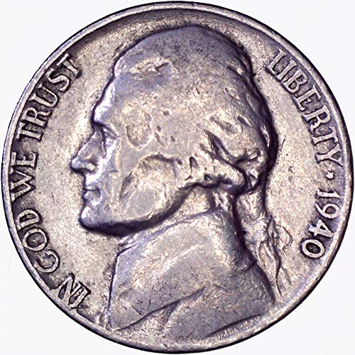1940. Jefferson Nickel 5C vrlo dobro