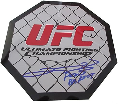 Antonio Big Foot Silva sa autogramom 8x8 UFC oktagon sa dokazom, slika Antonija koji potpisuje za nas, UFC, VMA, Sherdog, Ultimate