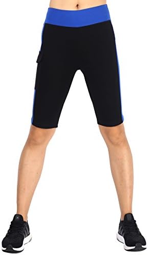 Flakik ženske kratke joge bočne džepove visokih struka trčanja