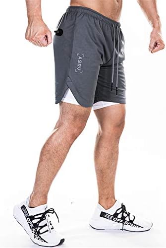 Andongnywell muške Casual kratke hlače za trčanje elastični struk udobne kratke hlače za vježbanje vezice s džepovima