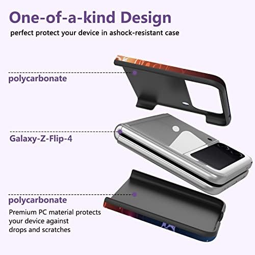 Warmson futrola za Samsung Galaxy Z Flip 4, Samsung Z Flip 4 Case Slim Fit Hard PC Branik zaštita od amortizera za Galaxy Z Flip 4