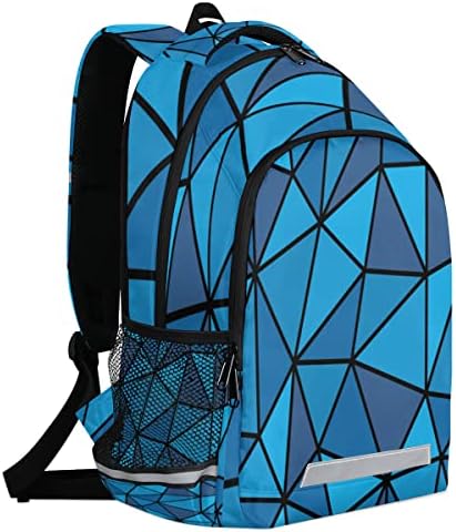 CFPolar apstraktni plavi ruksak uzorka u obliku roka sa školskim rukpakom za prijenosni pretinac za žene muškarci studenti studenti