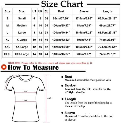 Leptir štampana košulja za žene manžetne kratke rukave majice ljetne Casual Dressy majice Moda 2023 tunike