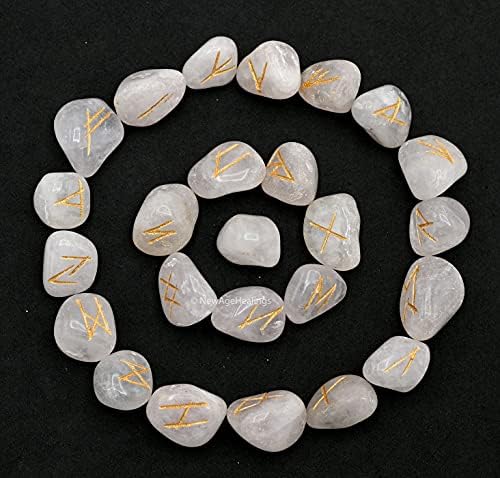 Sunstone runes Crystal Runes Set od 25 graviranih runa kamenja s runes knjiga PDF