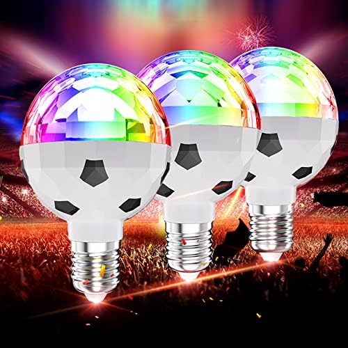 YDJoo LED RGB sijalice koje mijenjaju boju 6W fudbalske RGB rotirajuća sijalica u boji 60W obojena Stroboskopska sijalica više Kristalna