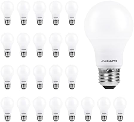 Sylvania LED A19 sijalica, 60W ekvivalentna, efikasna 8.5 W, 2700k, matirana, meka Bijela - 24 pakovanja & Sylvania ECO LED A19 sijalica,