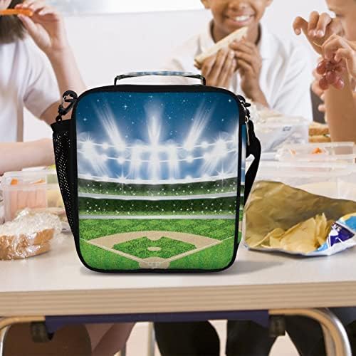 Izolovana torba za ručak Bejzbol terenski stadion za žene i muškarce kutija za ručak za višekratnu upotrebu Cooler torba za kancelarijski posao Organizator piknika