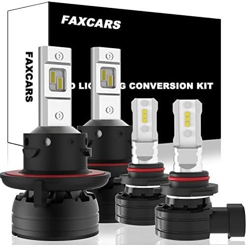 FAXCARS LED sijalice za Ram 1500 2500 3500 4500 5500, 9008 / H13 duga i kratka svjetla 9006 / HB4 kombinovani kompleti za konverziju