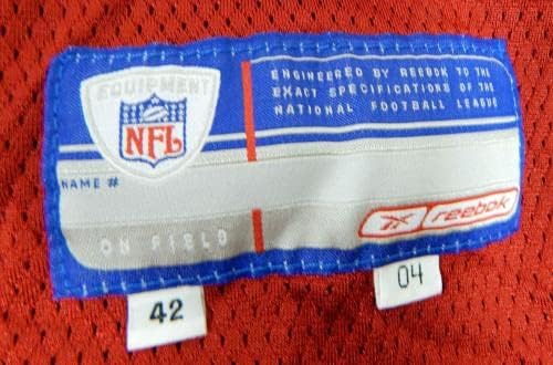 2004 San Francisco 49ers Blank Igra izdana crveni dres 42 DP34707 - Neincign NFL igra rabljeni dresovi