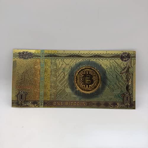 24K zlatne novčanice Bitcoins Glow sa zlatnom folijom Slatka kovanica Suvenir, kolekcija, pokloni Craft Game Coins Councesys 155mm