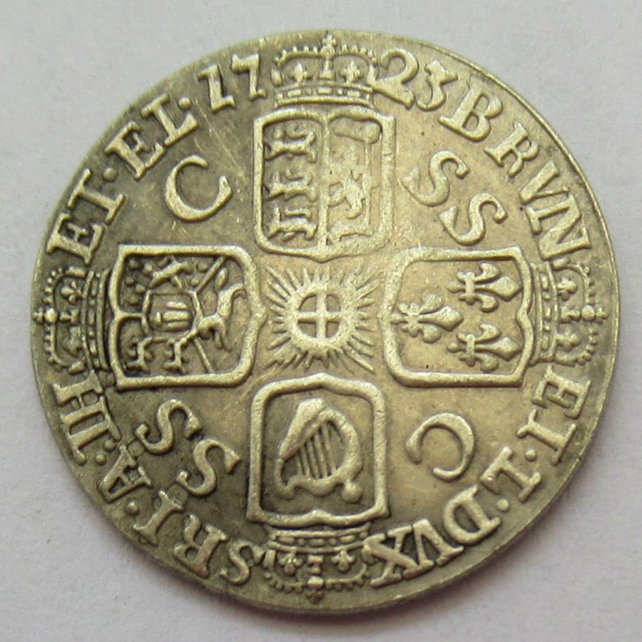 British 6 Pence 1717, 1723 Komemorativni novčić sa stranim replikama